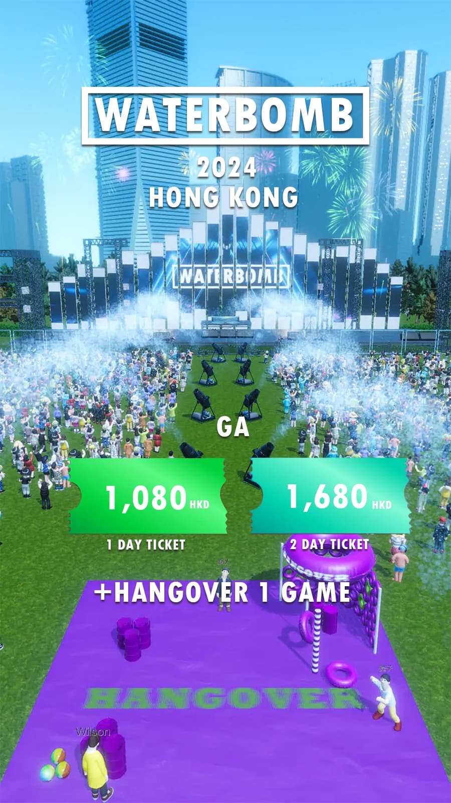 WATERBOMB HONG KONG 2024 活動海報